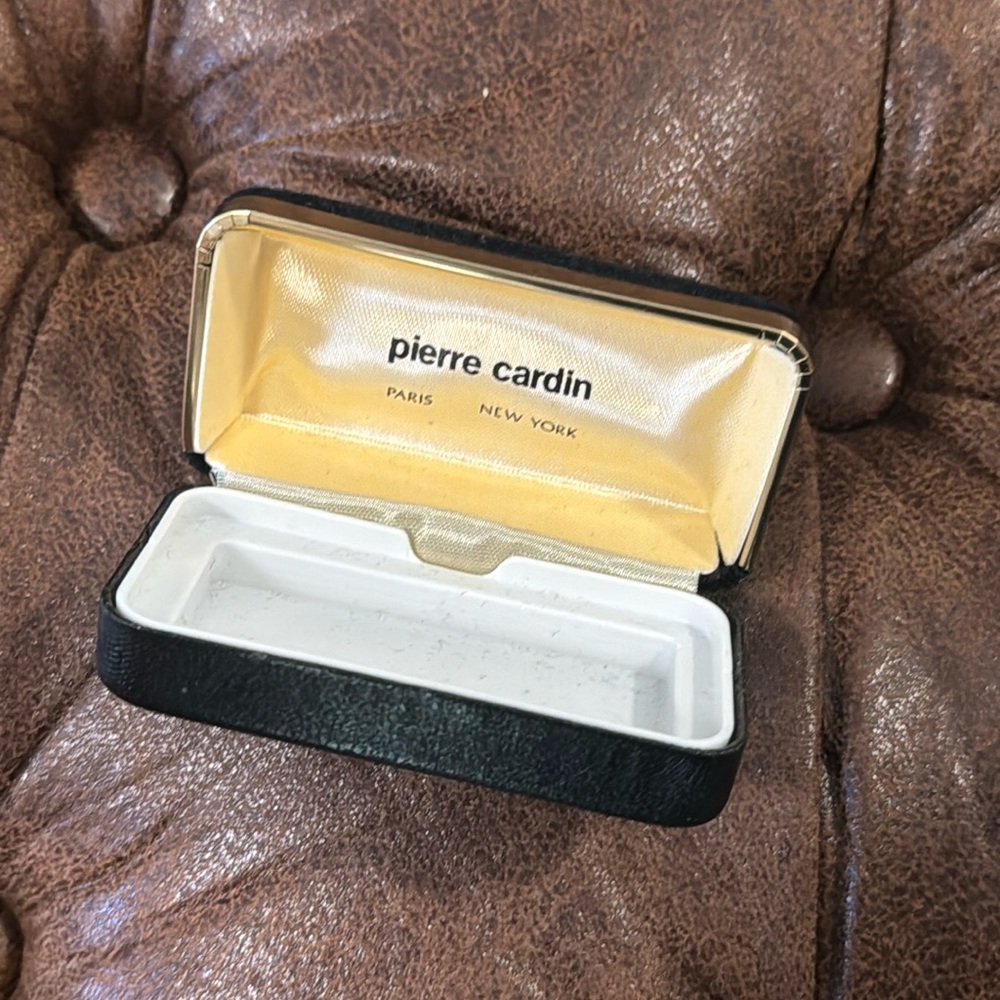 Vintage Pierre Cardin small velvet jewelry box